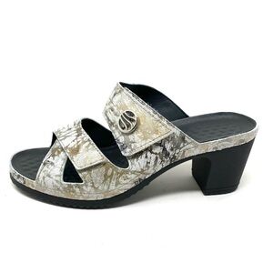 Vital 5104 Petra Clown Creme Leather Comfort Sandals